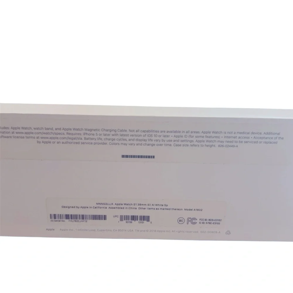 EMPTY BOX ONLY—White Apple Watch Box